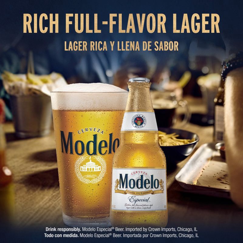 slide 4 of 8, Modelo Especial Lager Beer - 24pk/12 fl oz Bottles, 24 ct; 12 fl oz