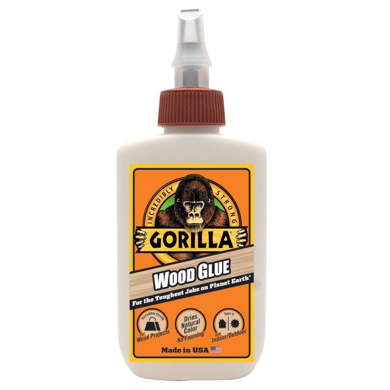 slide 1 of 4, Gorilla 4oz Wood Glue, 4 oz