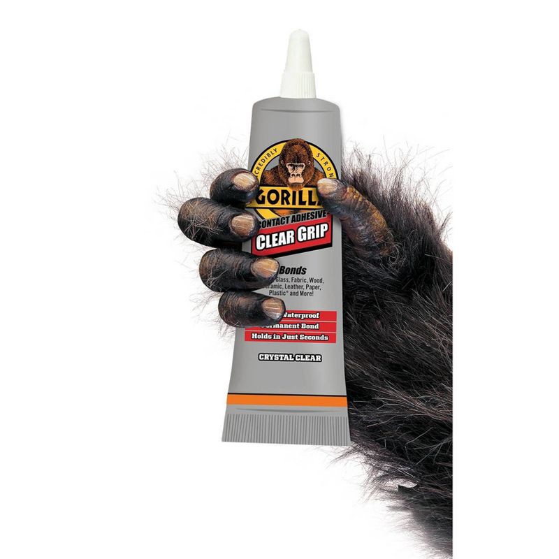 slide 3 of 3, Gorilla Glue 3oz Clear Grip Contact Adhesive, 3 oz