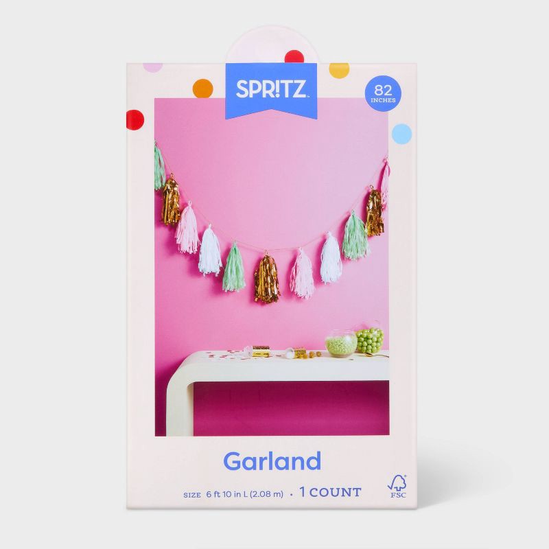 slide 4 of 4, Tassels Party Banner - Spritz™, 1 ct