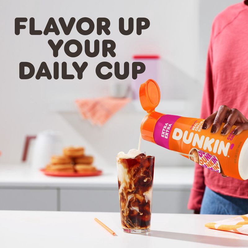 slide 6 of 10, Dunkin' Donuts Coffee Creamer Dunkin' Extra Extra Coffee Creamer - 32 fl oz, 32 fl oz