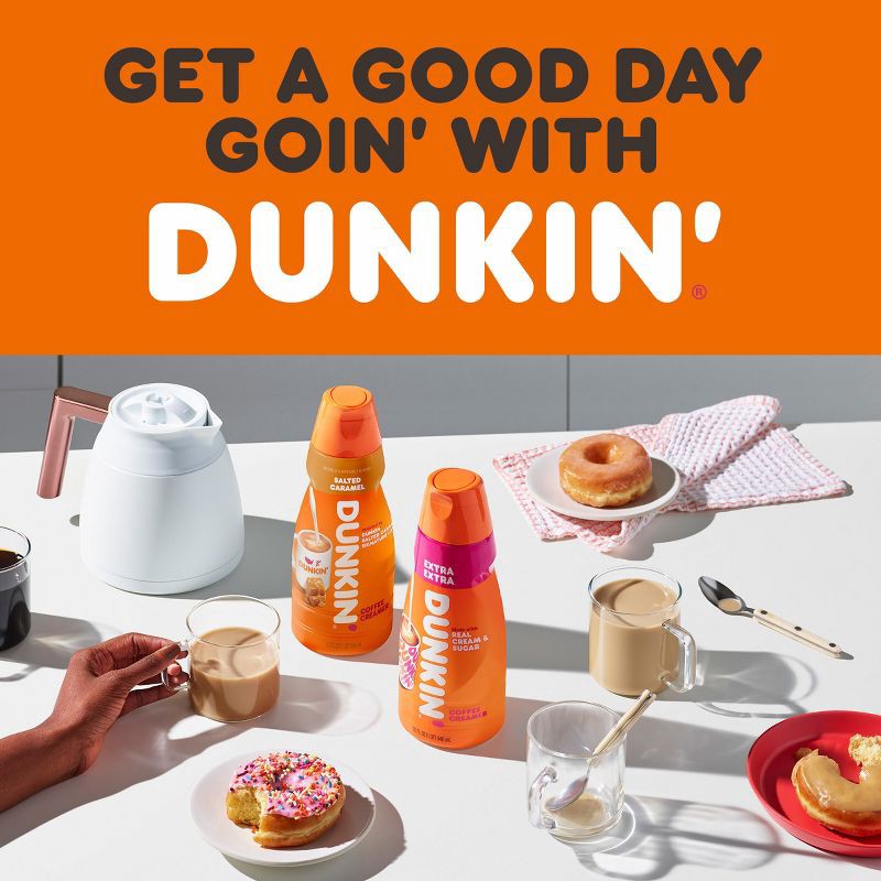 slide 7 of 10, Dunkin' Donuts Coffee Creamer Dunkin' Extra Extra Coffee Creamer - 32 fl oz, 32 fl oz