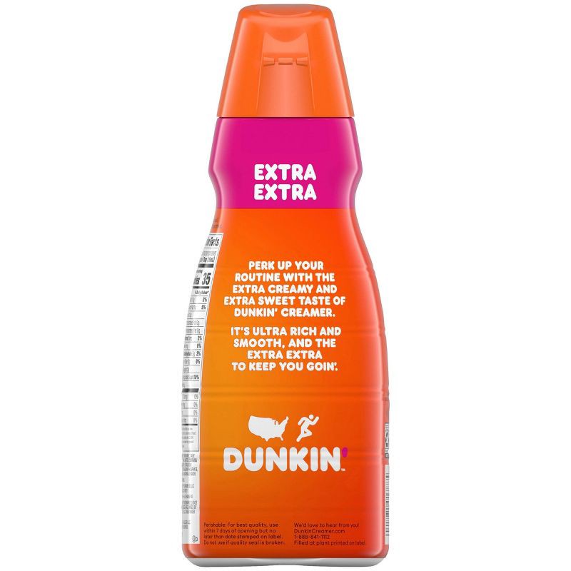 slide 11 of 12, Dunkin' Donuts Coffee Creamer Dunkin' Extra Extra Coffee Creamer - 32 fl oz, 32 fl oz
