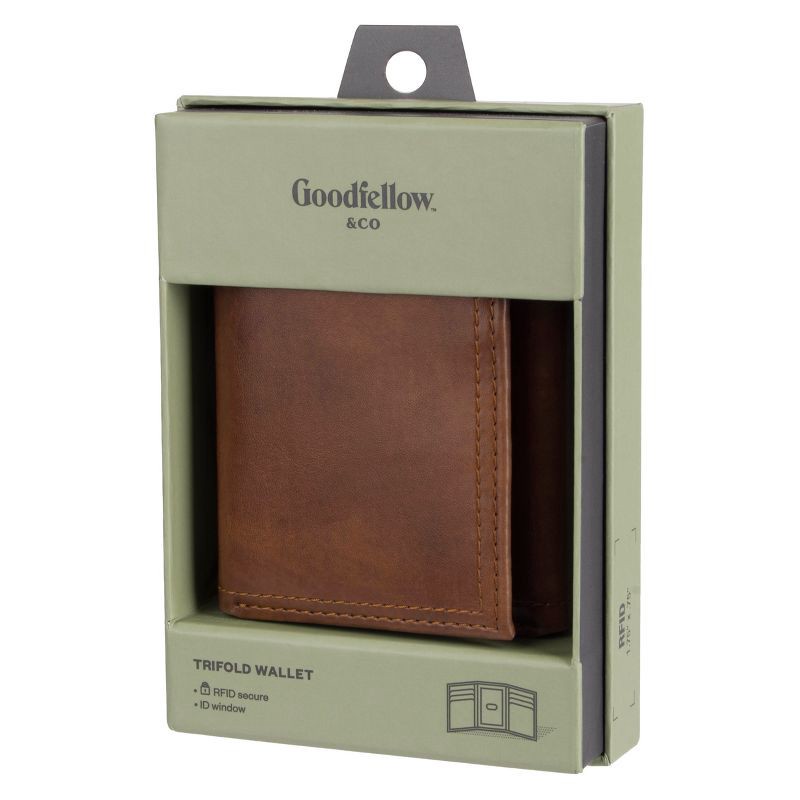 Men's Rfid Slim Trifold Wallet - Goodfellow & Co™ Brown : Target