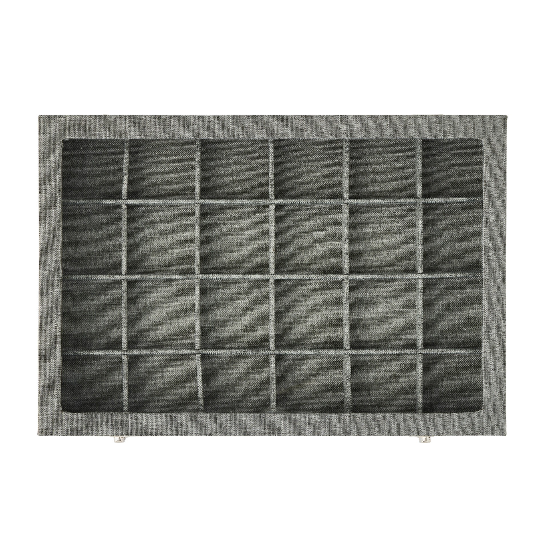 slide 4 of 4, Gray Jewelry Tray With Lid By Bead Landing, 13.7 in x 9.4 in x 1.85 in