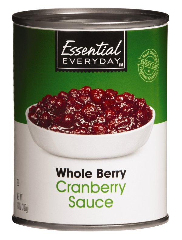 slide 1 of 1, Essential Everyday Whole Cranberry Sauce, 14 oz