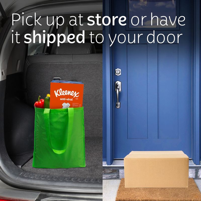 slide 7 of 7, Kleenex Anti-Viral 3-Ply Facial Tissue - 4pk/220ct, 4 ct, 220 ct