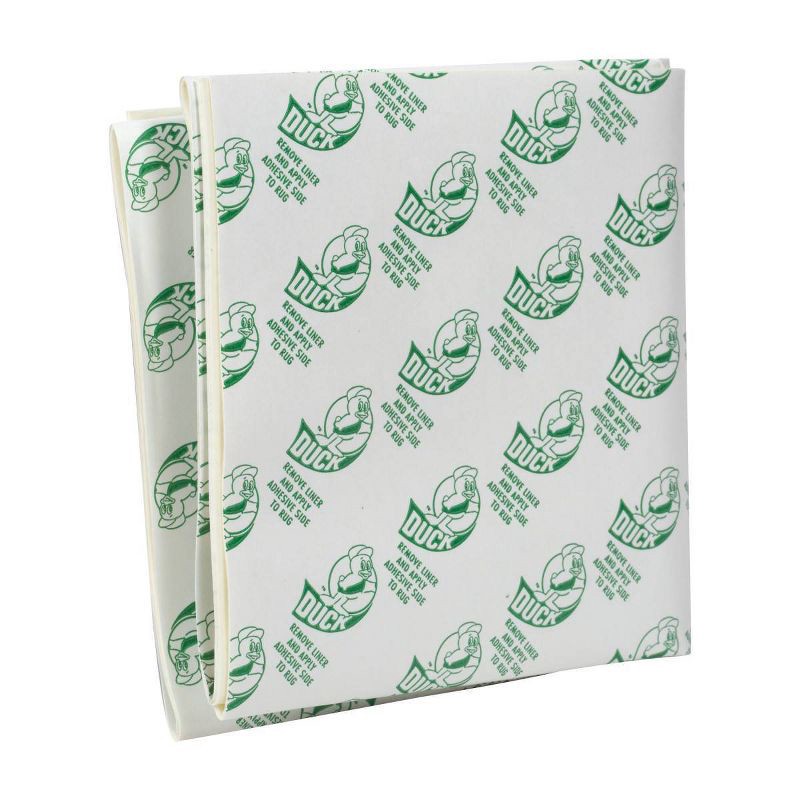 slide 3 of 8, Duck Carpet Tape Roll 1.41'x42' : Rug & Carpet Tape for Hardwood Floors, Off-White, Latex Foam Strip, 1 ct