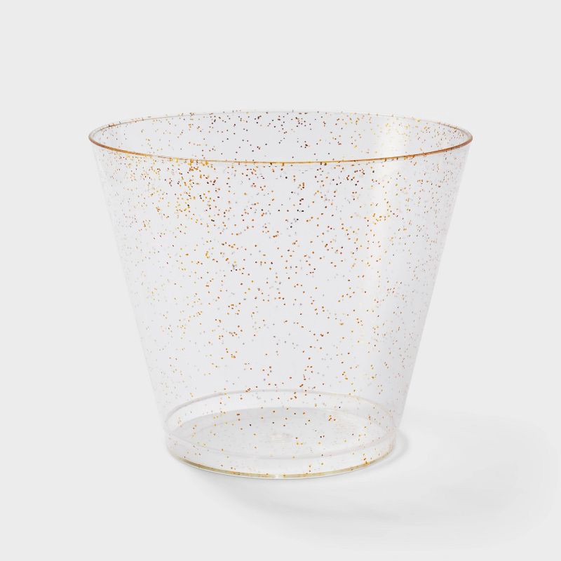 slide 3 of 3, 20ct Plastic Stemless Wine Glasses Gold - Spritz™, 20 ct