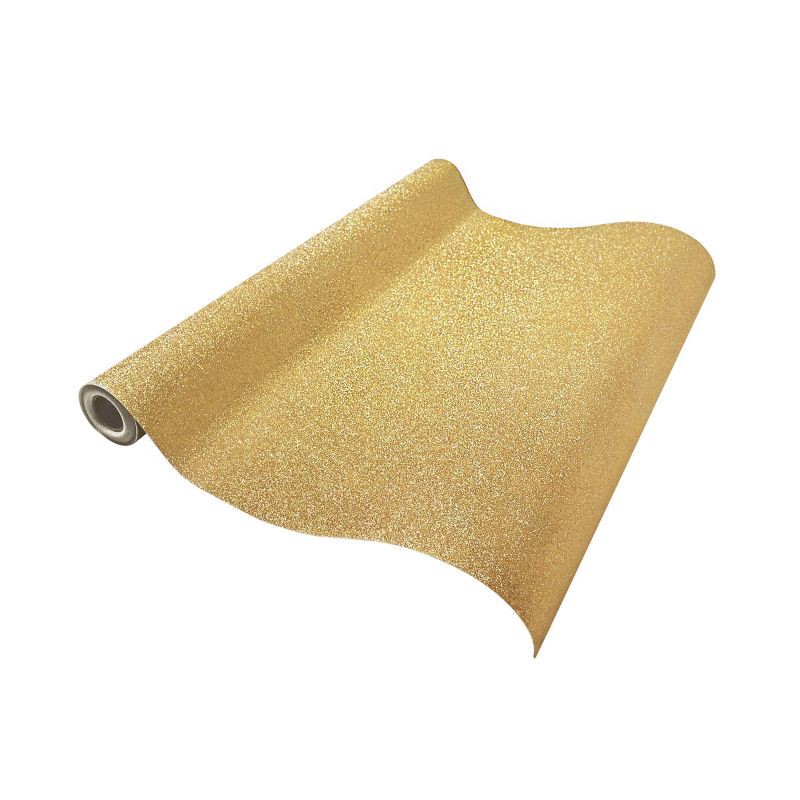 slide 1 of 4, Gold Glitter Faux Table Runner - Spritz™, 1 ct