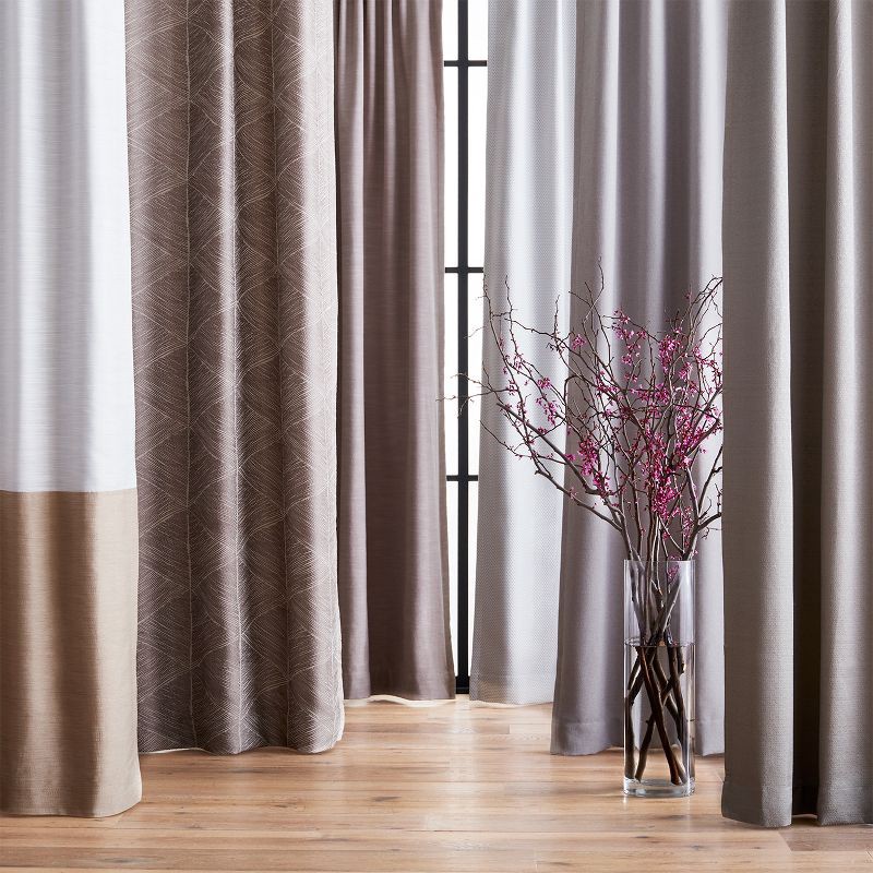 slide 3 of 3, 50"x95" Blackout Aruba Window Curtain Panel Radiant Gray - Threshold™: Traditional Drapes, Recycled Polyester, Indoor Use, 1 ct