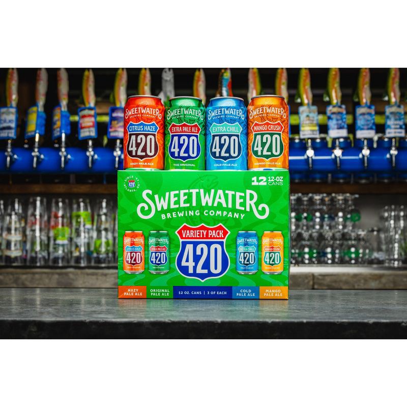slide 4 of 6, SweetWater Brewing Company SweetWater Brewing Variety Pack - 12pk/12 fl oz Cans, 12 ct; 12 fl oz