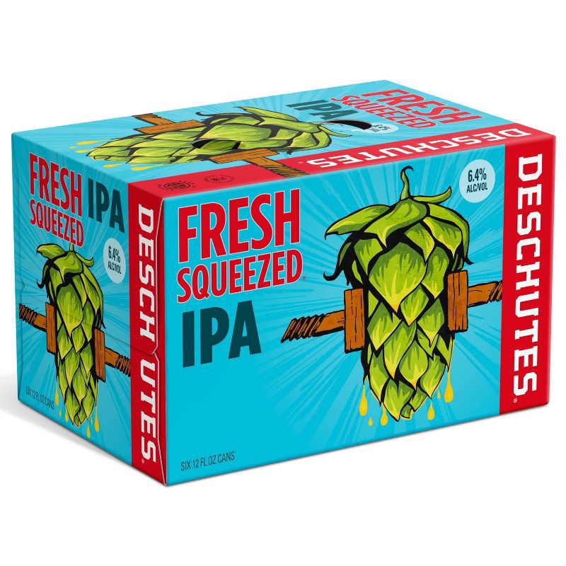 slide 1 of 6, Deschutes Brewery Deschutes Fresh Squeezed IPA Beer - 6pk/12 fl oz Cans, 6 ct; 12 fl oz