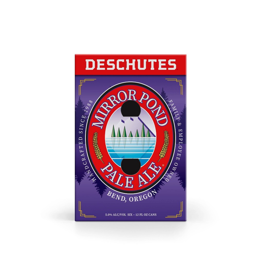 slide 2 of 6, Deschutes Brewery Deschutes Mirror Pond Pale Ale Beer - 6pk/12 fl oz Cans, 6 ct; 12 fl oz