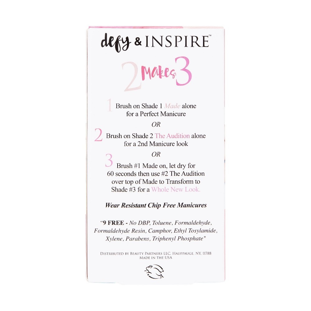 slide 5 of 5, Defy & Inspire Duo Nail Polish Set 2 Makes 3 - Made + The Audition - 0.17 fl oz, 1 ct