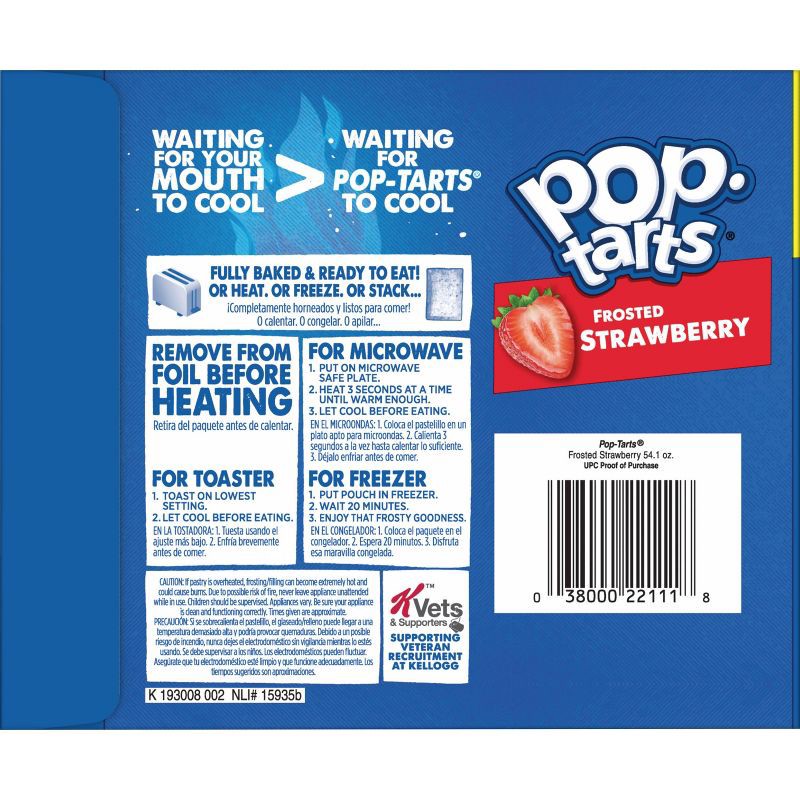 slide 7 of 8, Pop-Tarts Frosted Strawberry Pastries - 32ct / 54.1oz, 32 ct, 54.1 oz
