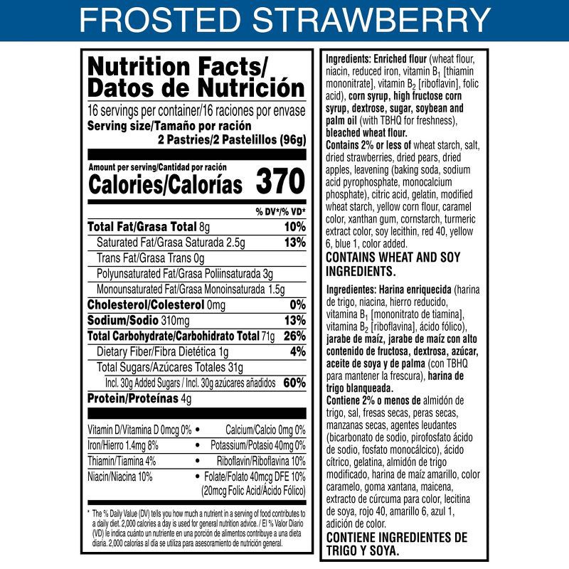 slide 9 of 11, Pop-Tarts Frosted Strawberry Pastries - 32ct / 54.1oz, 32 ct, 54.1 oz