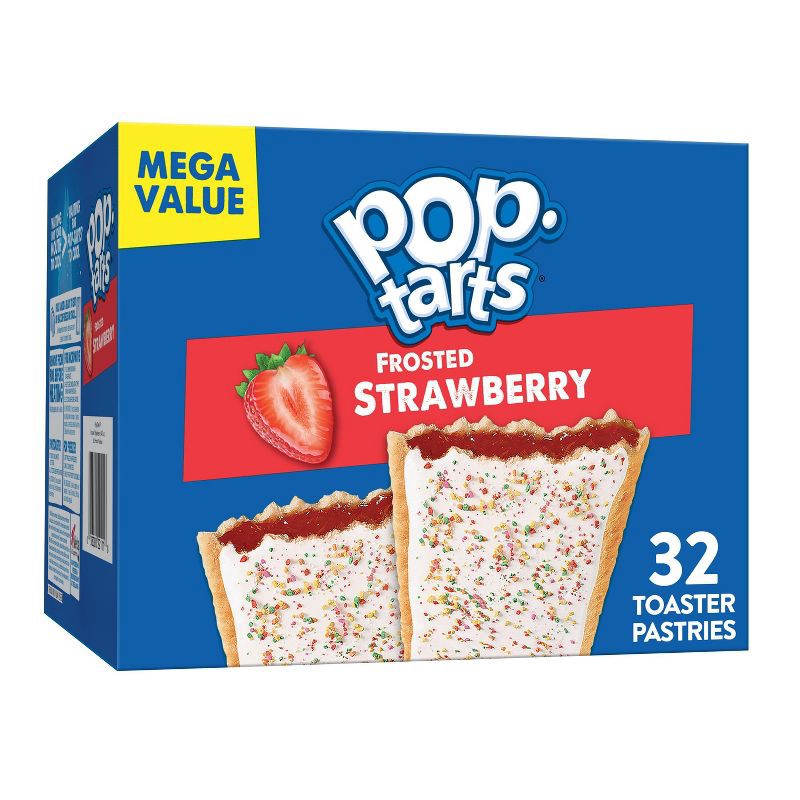 slide 1 of 8, Pop-Tarts Frosted Strawberry Pastries - 32ct / 54.1oz, 32 ct, 54.1 oz
