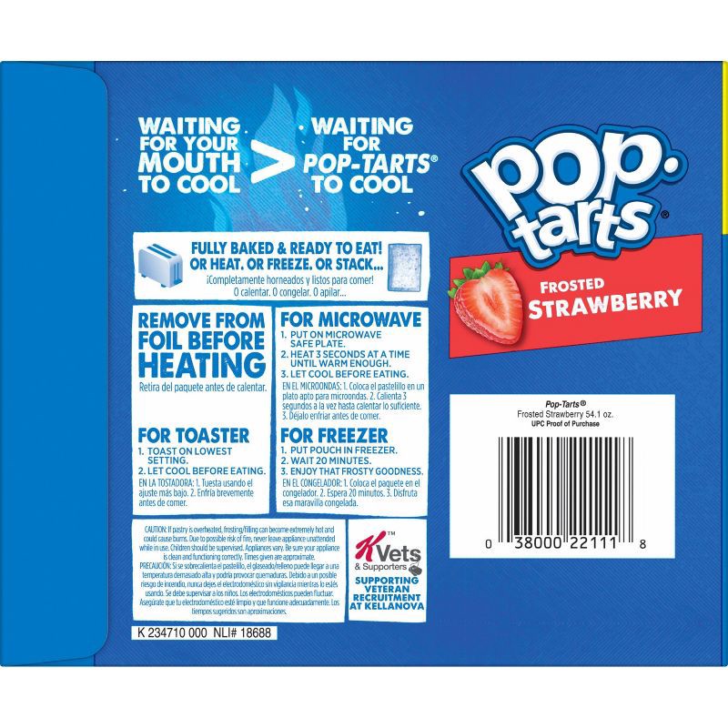slide 11 of 11, Pop-Tarts Frosted Strawberry Pastries - 32ct / 54.1oz, 32 ct, 54.1 oz