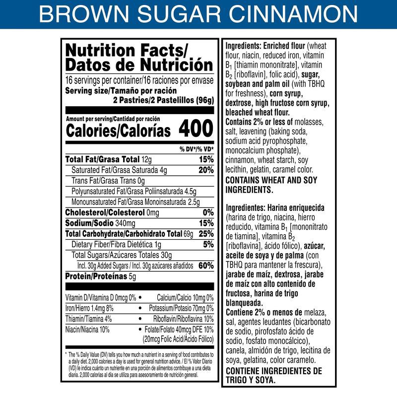slide 9 of 11, Pop-Tarts Brown Sugar Cinnamon Pastries - 32ct / 54.1oz, 32 ct, 54.1 oz