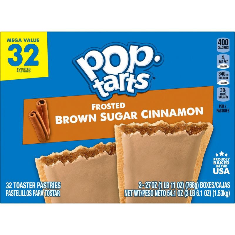 slide 10 of 11, Pop-Tarts Brown Sugar Cinnamon Pastries - 32ct / 54.1oz, 32 ct, 54.1 oz