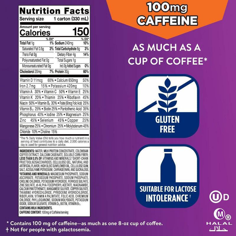 slide 8 of 12, Ensure Max Protein Nutrition Shake - Cafe Mocha - 30g Protein - 11 fl oz/4pk, 4 ct; 44 fl oz