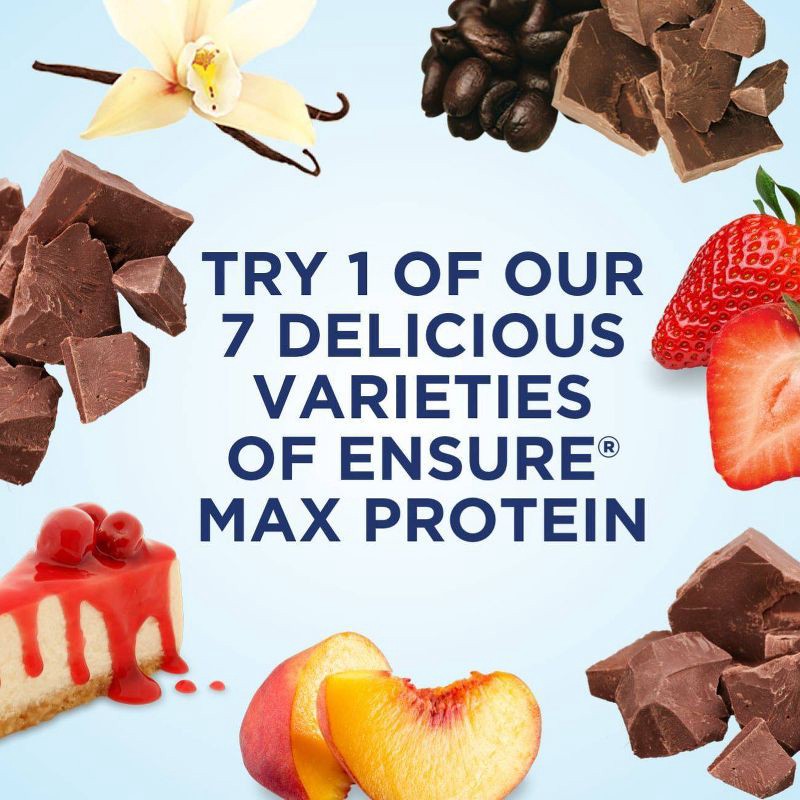 slide 11 of 12, Ensure Max 30g Protein Nutrition Shake - Chocolate - 44 fl oz/4pk, 30 gram, 44 fl oz, 4 ct