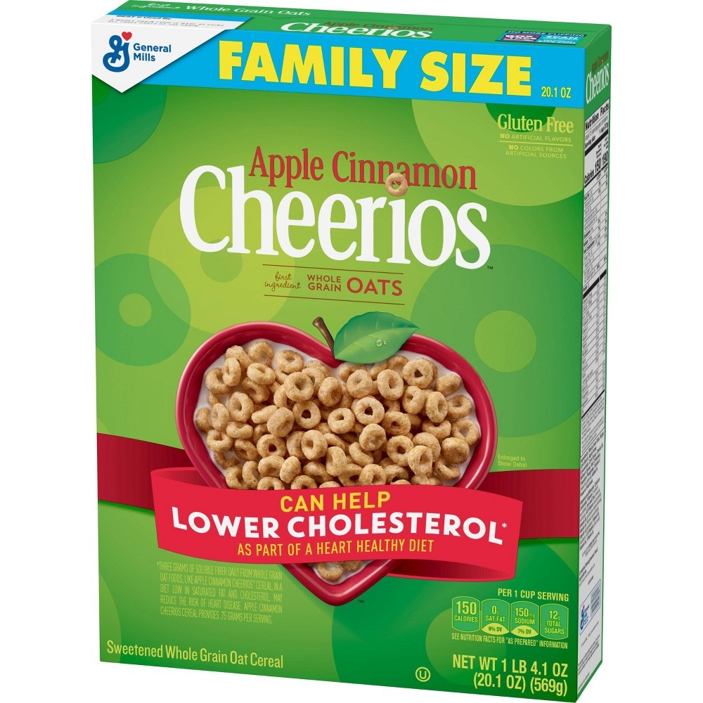 slide 3 of 3, Apple Cinnamon Cheerios Breakfast Cereal - General Mills, 20.1 oz