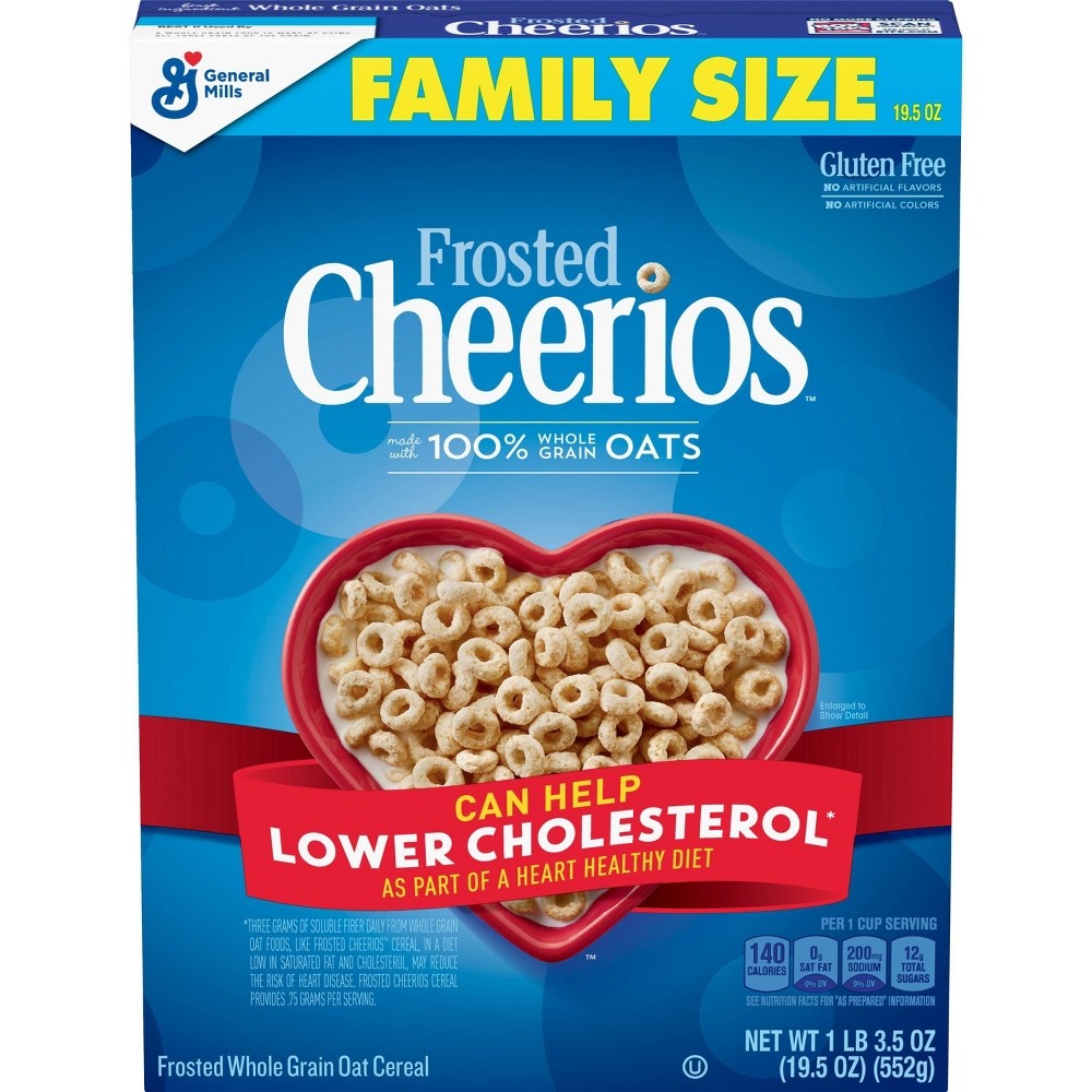 slide 2 of 3, Frosted Cheerios Breakfast Cereal - General Mills, 19.5 oz