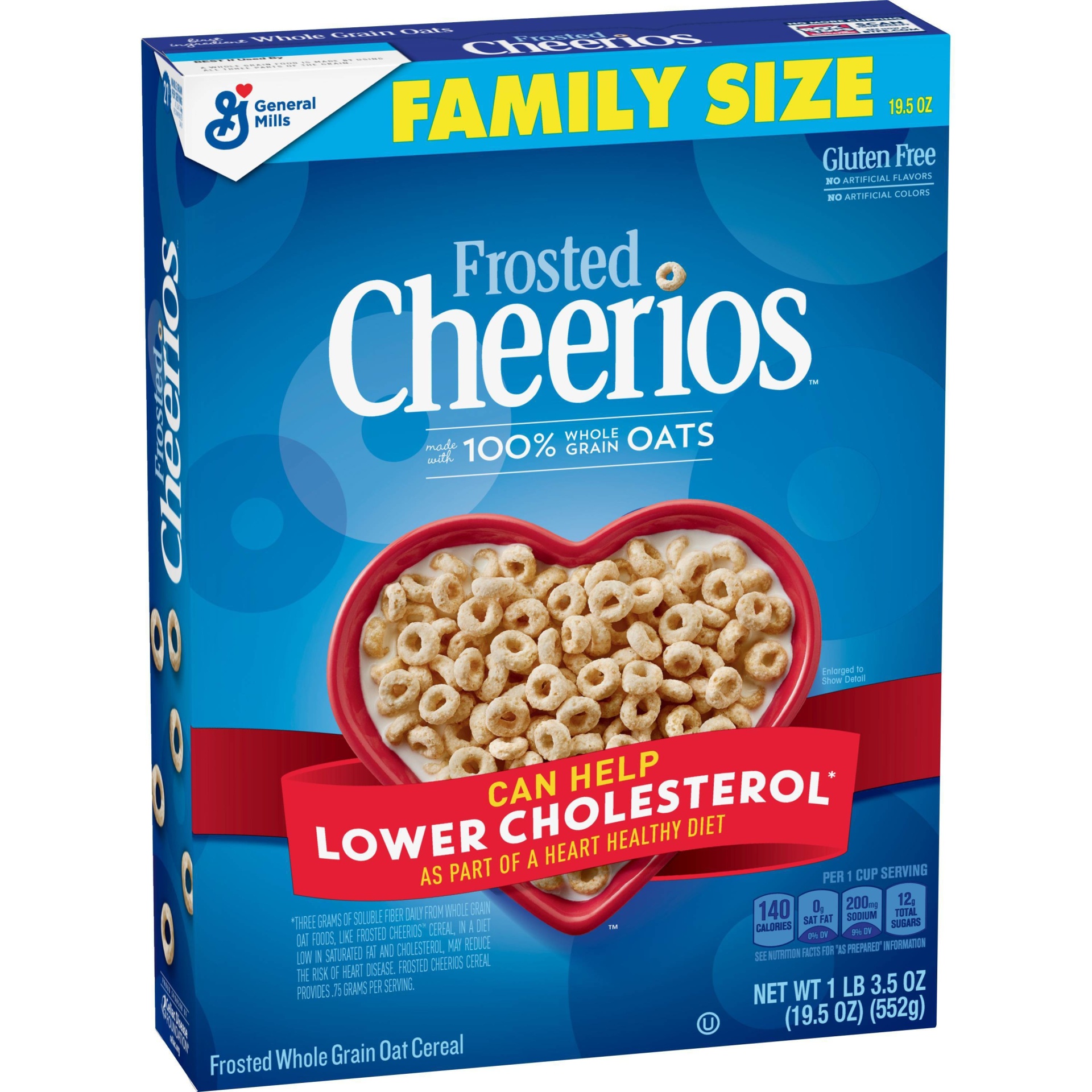 slide 1 of 3, Frosted Cheerios Breakfast Cereal - General Mills, 19.5 oz