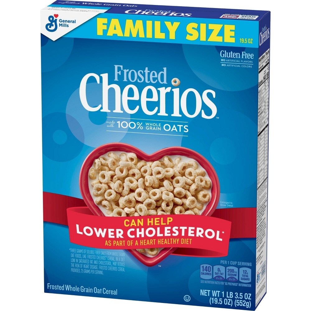 slide 3 of 3, Frosted Cheerios Breakfast Cereal - General Mills, 19.5 oz