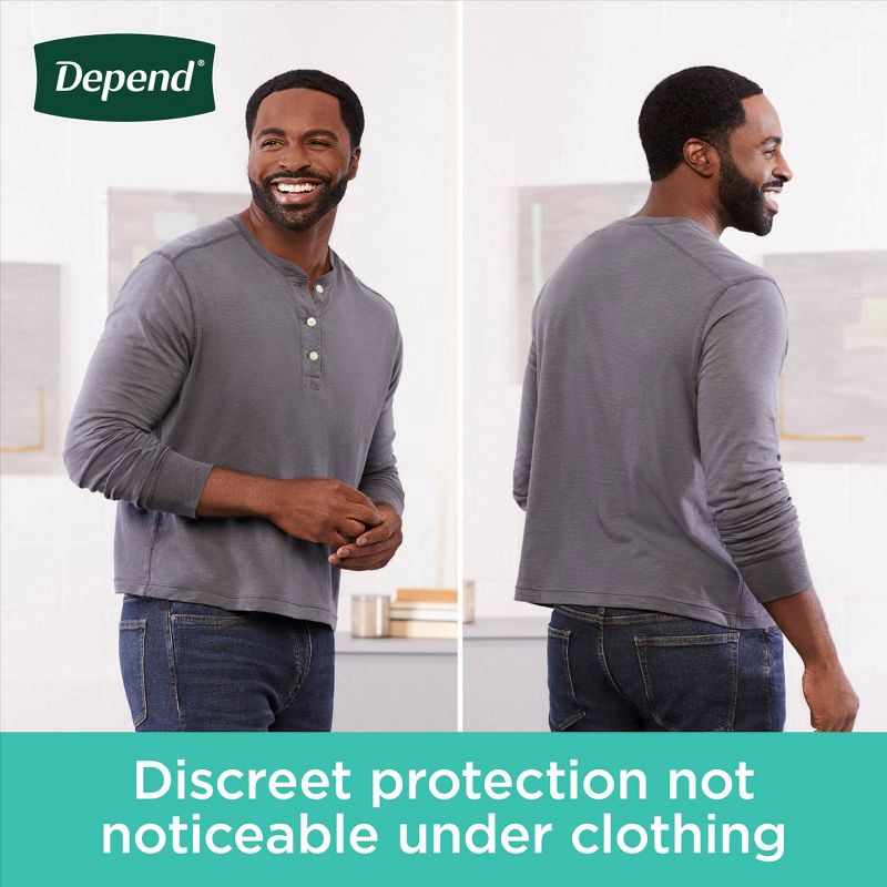 slide 7 of 7, Depend Fresh Protection Adult Incontinence Disposable Underwear for Men - Maximum Absorbency - L - Gray - 17ct, 17 ct