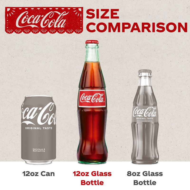 slide 3 of 6, Coca-Cola de Mexico - 4pk/12 fl oz Glass Bottles, 4 ct; 12 fl oz