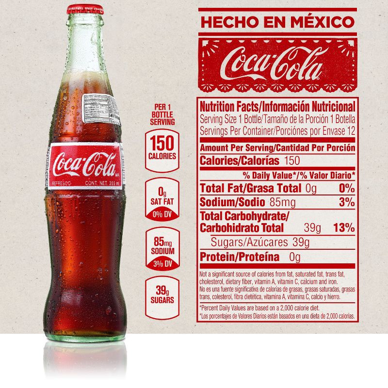 slide 6 of 6, Coca-Cola de Mexico - 4pk/12 fl oz Glass Bottles, 4 ct; 12 fl oz