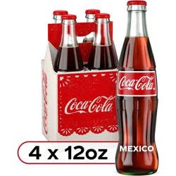 Coca-Cola de Mexico - 4pk/12 fl oz Glass Bottles