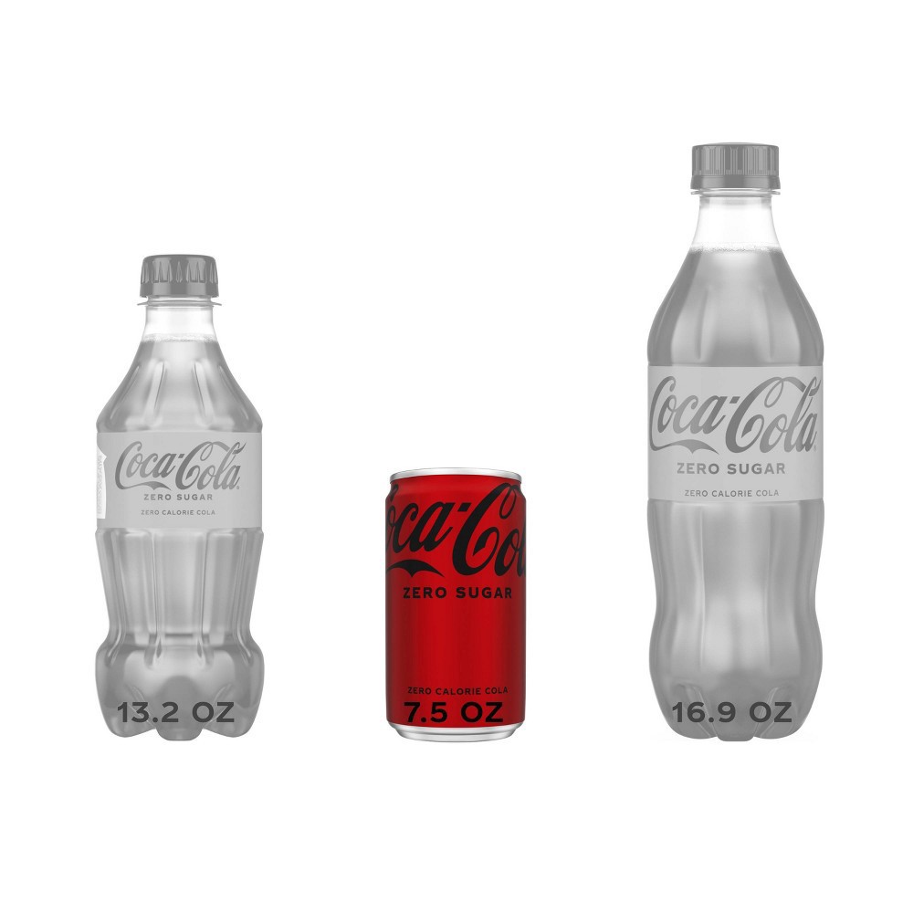 slide 2 of 4, Coca-Cola Zero Sugar - 10pk/7.5 fl oz Mini-Cans, 10 ct; 7.5 fl oz