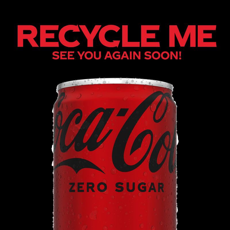 slide 7 of 7, Coca-Cola Zero Sugar Soda - 10pk/7.5 fl oz Mini-Cans, 10 ct; 7.5 fl oz