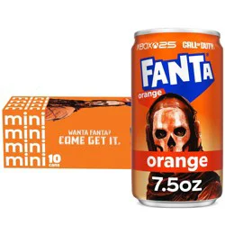 Fanta Orange Soda - 10pk/7.5 fl oz Mini-Cans