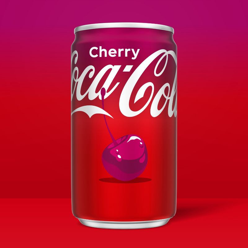 slide 2 of 8, Coca-Cola Cherry Soda - 10pk/7.5 fl oz Mini-Cans, 10 ct; 7.5 fl oz