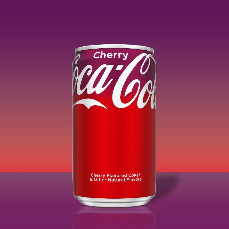 slide 2 of 6, Coca-Cola Cherry Soda - 10pk/7.5 fl oz Mini-Cans, 10 ct; 7.5 fl oz