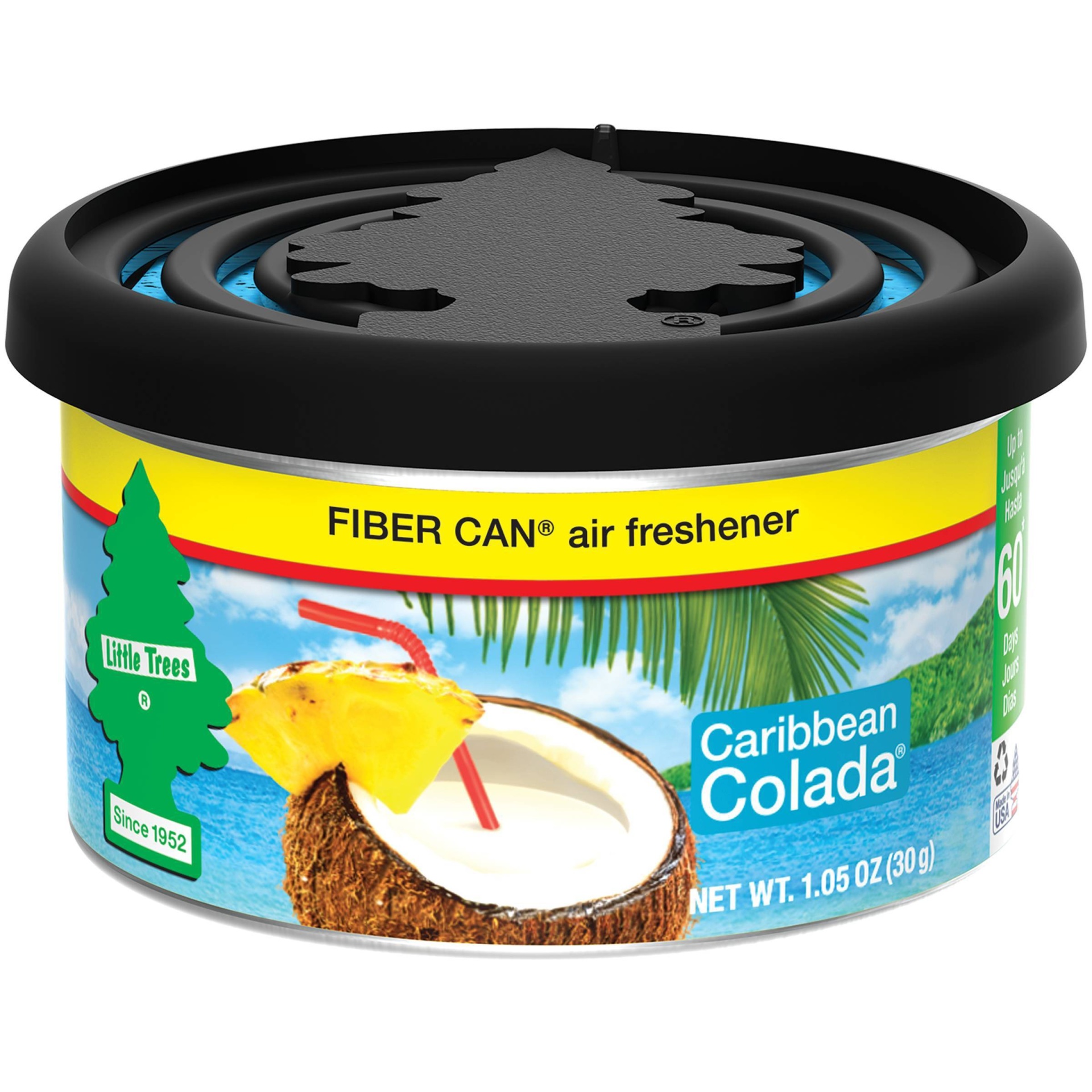 slide 1 of 2, Little Trees Caribbean Colada Fiber Can Air Freshener, 1 ct