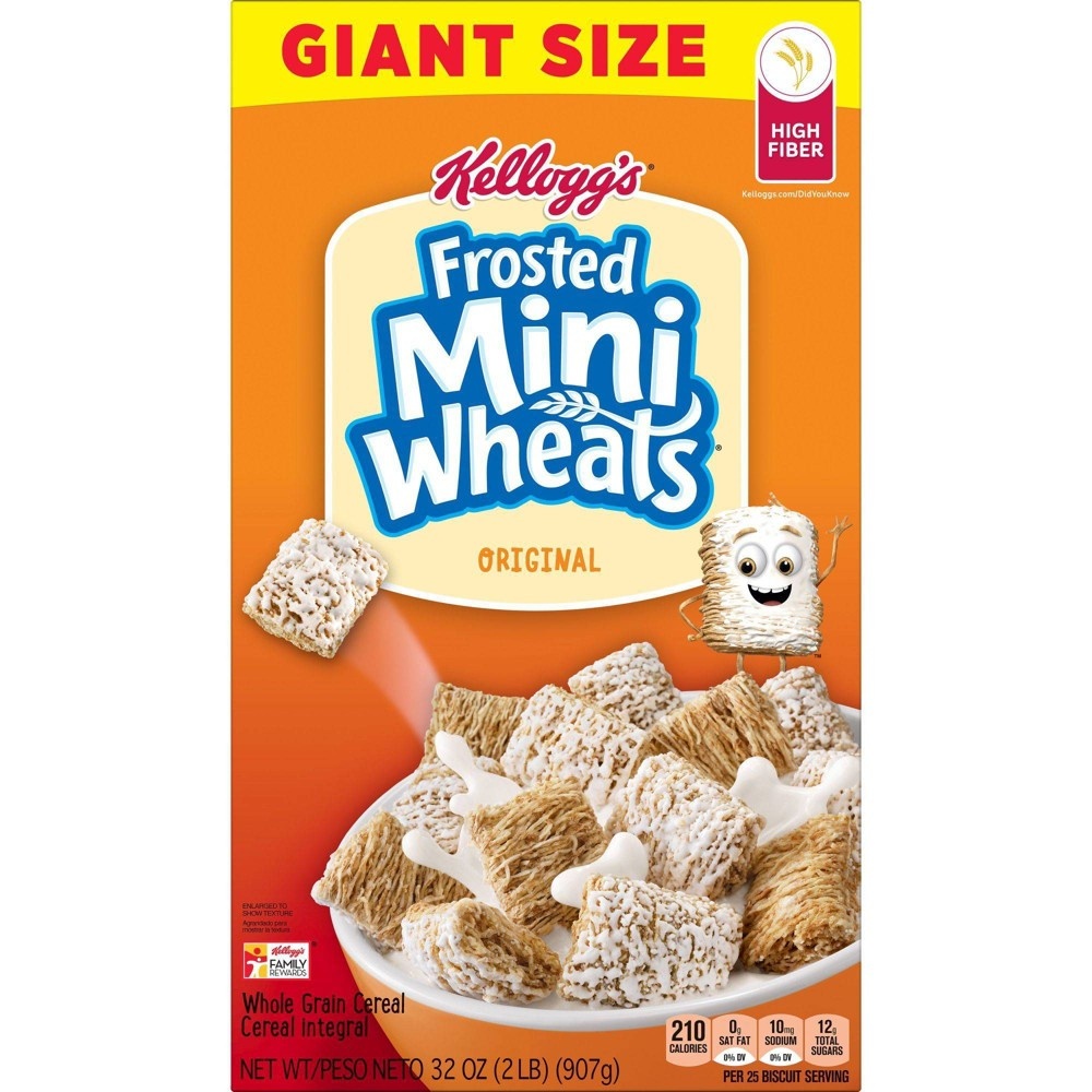 slide 7 of 11, Frosted Mini-Wheats Frosted Mini Wheats Original Breakfast Cereal - Kellogg's, 32 oz