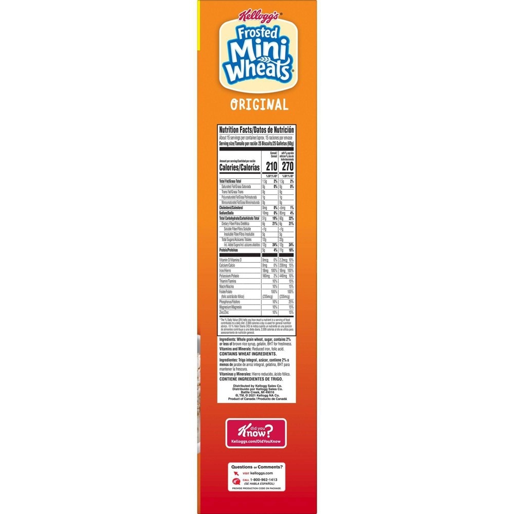 slide 11 of 11, Frosted Mini-Wheats Frosted Mini Wheats Original Breakfast Cereal - Kellogg's, 32 oz