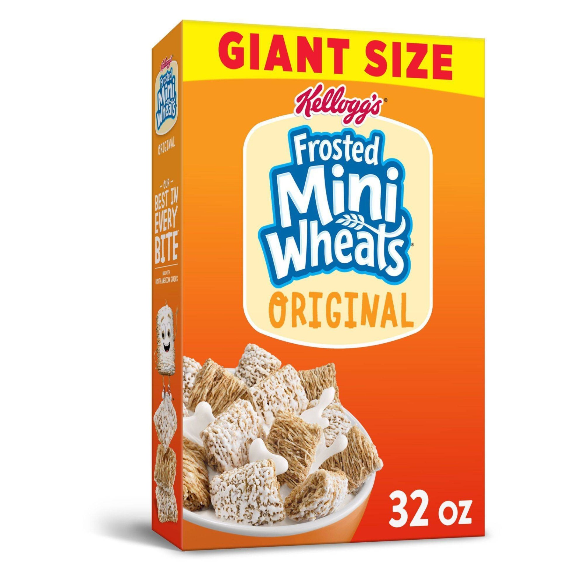 slide 1 of 11, Frosted Mini-Wheats Frosted Mini Wheats Original Breakfast Cereal - Kellogg's, 32 oz