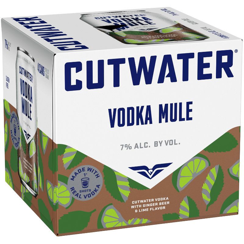 slide 2 of 12, Cutwater Spirits Cutwater Fugu Vodka Mule Cocktail - 4pk/355ml cans, 4 ct; 355 ml