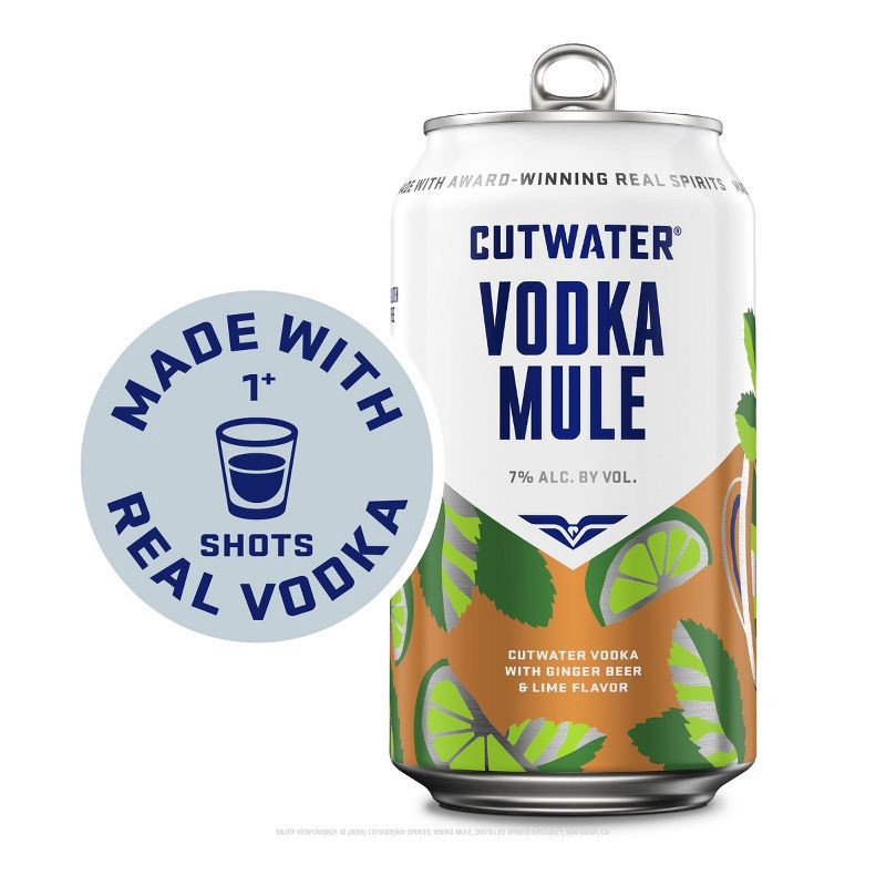 slide 4 of 8, Cutwater Spirits Cutwater Fugu Vodka Mule Cocktail - 4pk/355ml cans, 4 ct; 355 ml