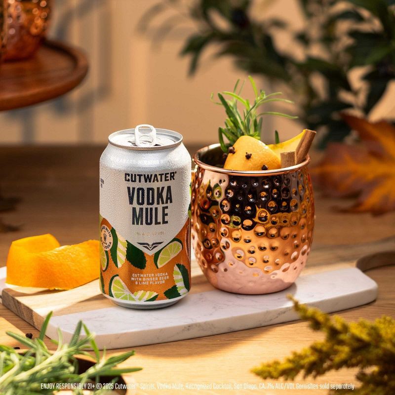 slide 5 of 8, Cutwater Spirits Cutwater Fugu Vodka Mule Cocktail - 4pk/355ml cans, 4 ct; 355 ml