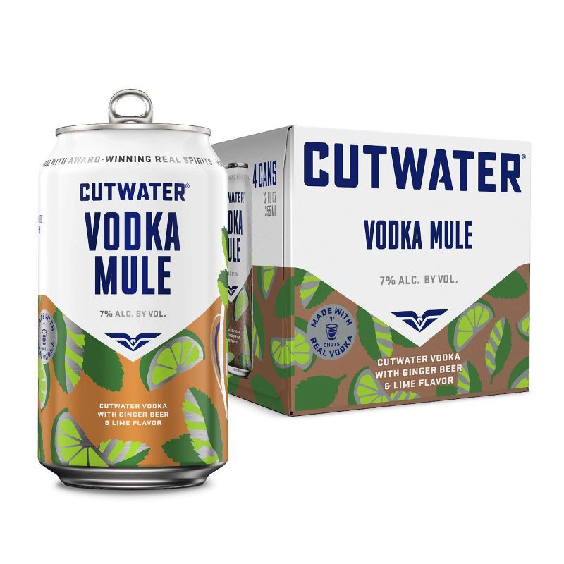 slide 1 of 8, Cutwater Spirits Cutwater Fugu Vodka Mule Cocktail - 4pk/355ml cans, 4 ct; 355 ml