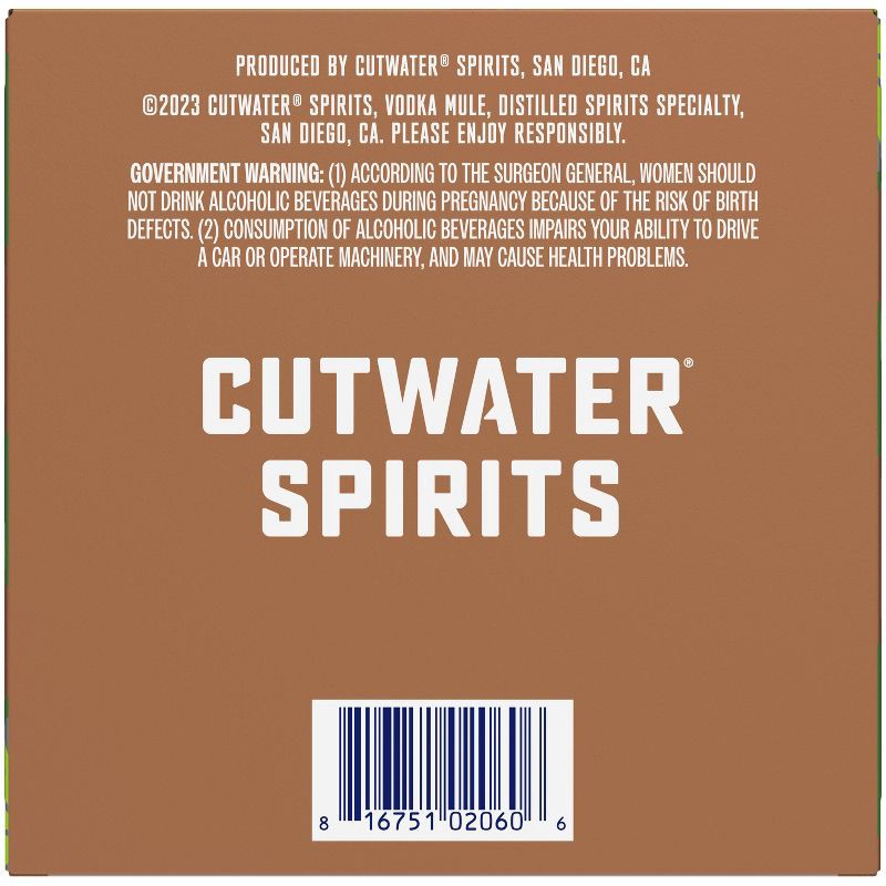 slide 9 of 12, Cutwater Spirits Cutwater Fugu Vodka Mule Cocktail - 4pk/355ml cans, 4 ct; 355 ml