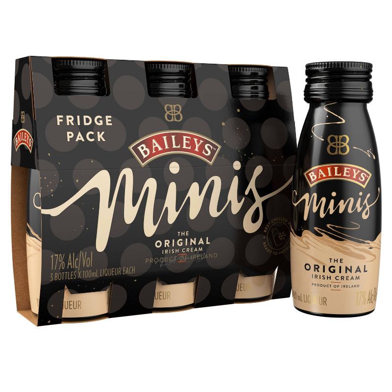 slide 8 of 9, Baileys Irish Cream Liqueur Minis - 3pk/100ml Bottles, 3 ct, 100 ml